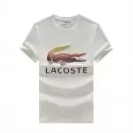 t-shirt lacoste homme new col rond white